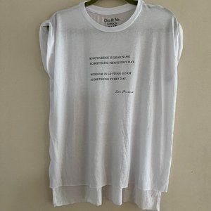 Om & Ah Rolled Sleeve Muscle Tank